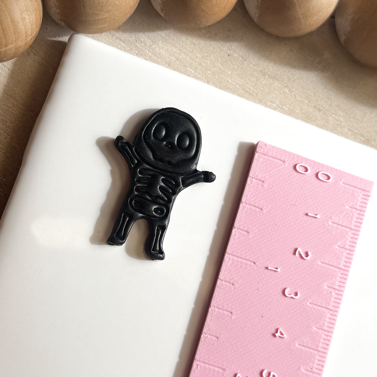 Skeleton Boy Costume Polymer Clay Cutter