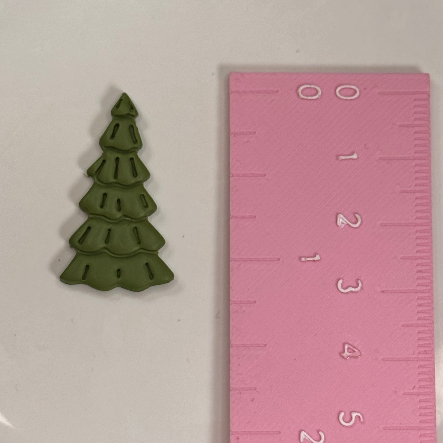 Christmas pine tree polymer clay cutter