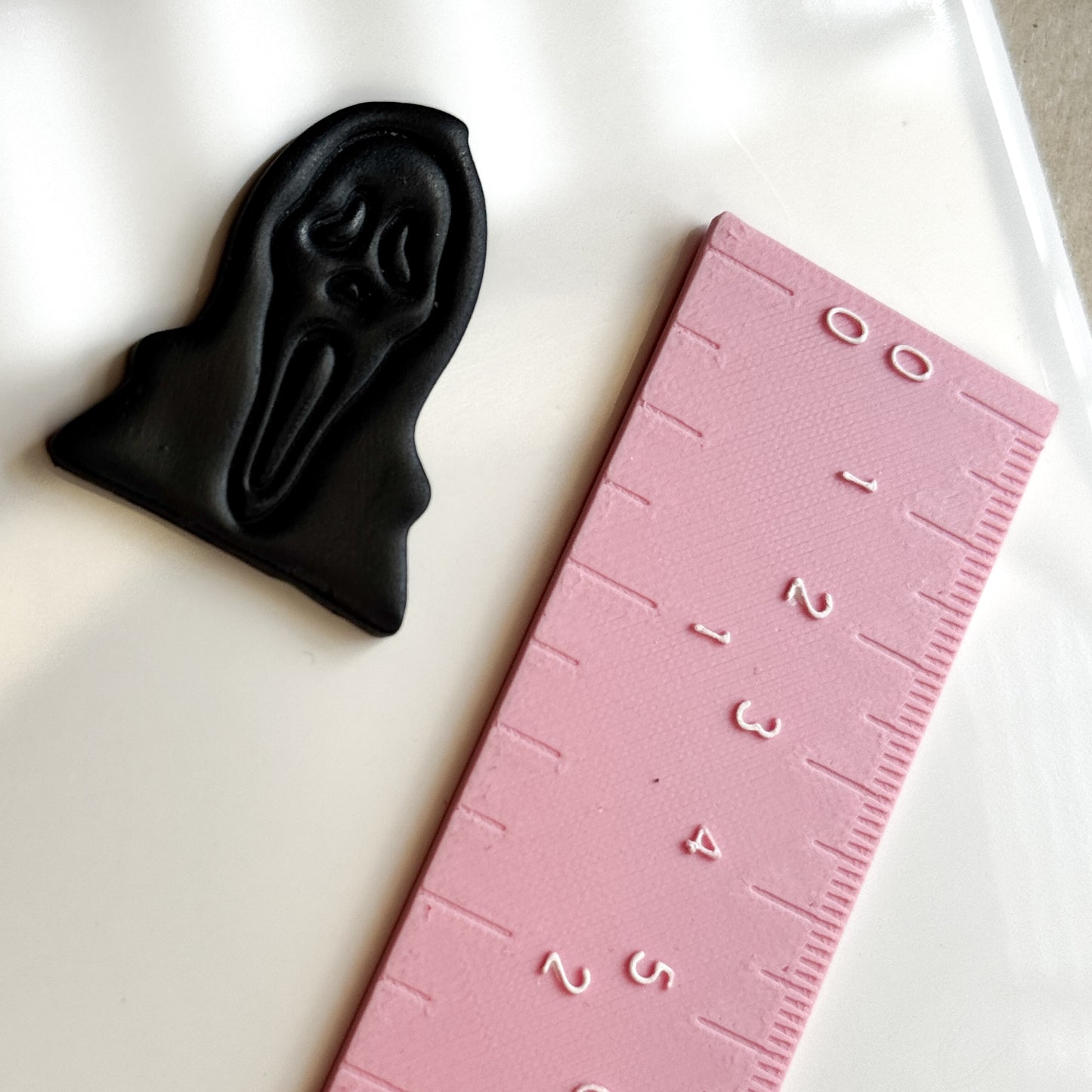 Ghost Face Scream Polymer Clay Cutter