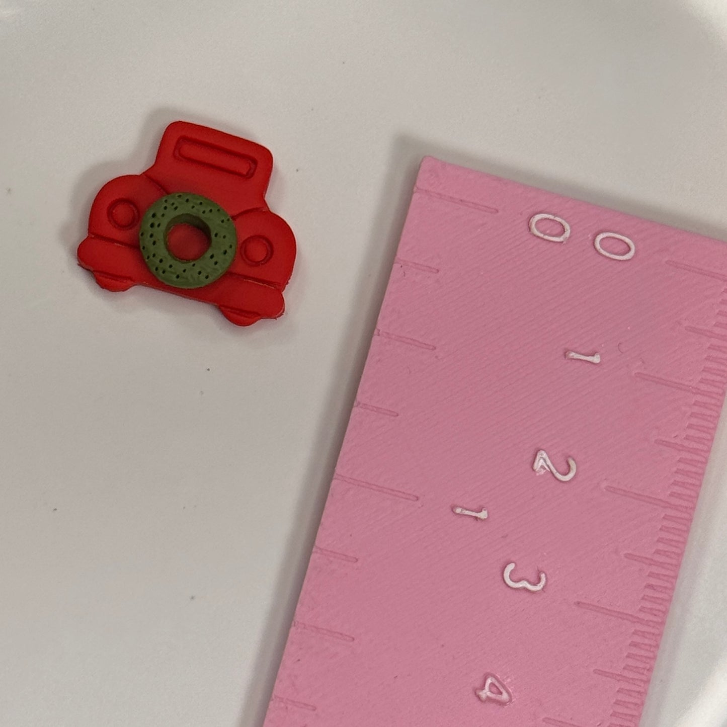 Christmas set of 2 car with wreath polymer clay cutter