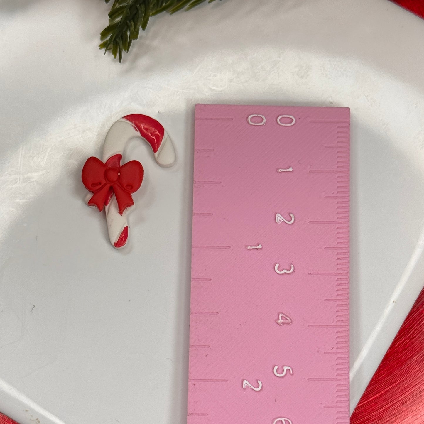 Christmas candy cane polymer clay cutter