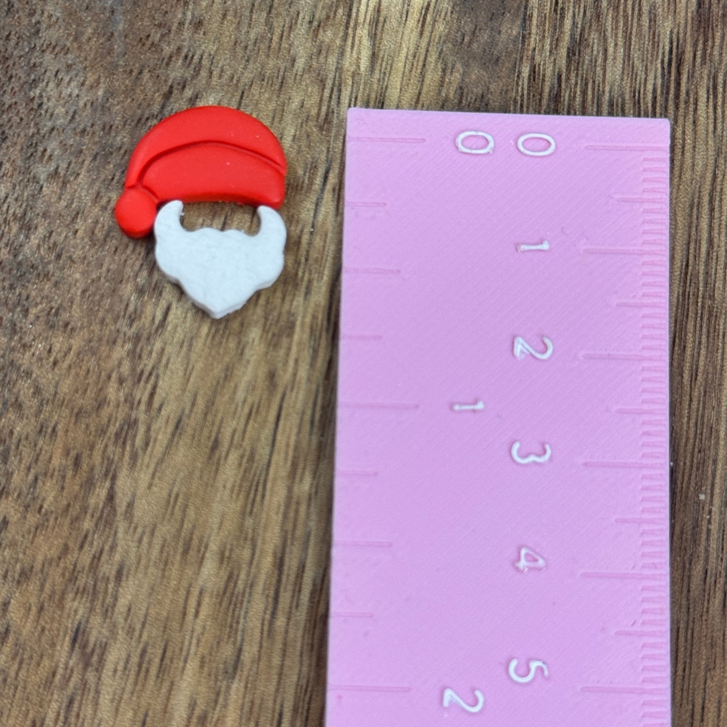 Christmas santa hat and beard studs polymer clay cutter