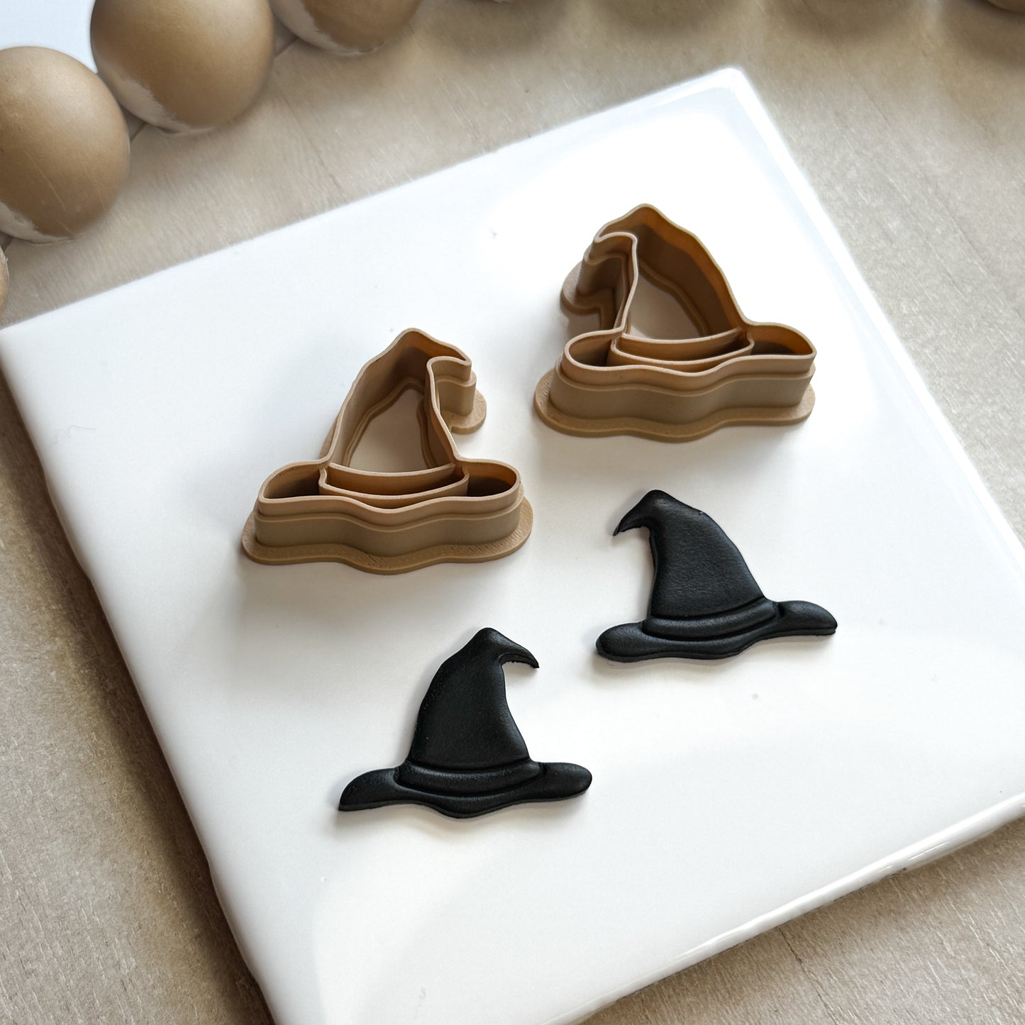 Witch Hat Polymer Clay cutter (set of 2)