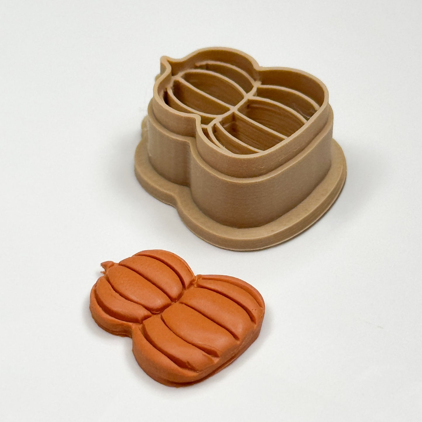2 Stacked Pumpkins Polymer Clay Cutter