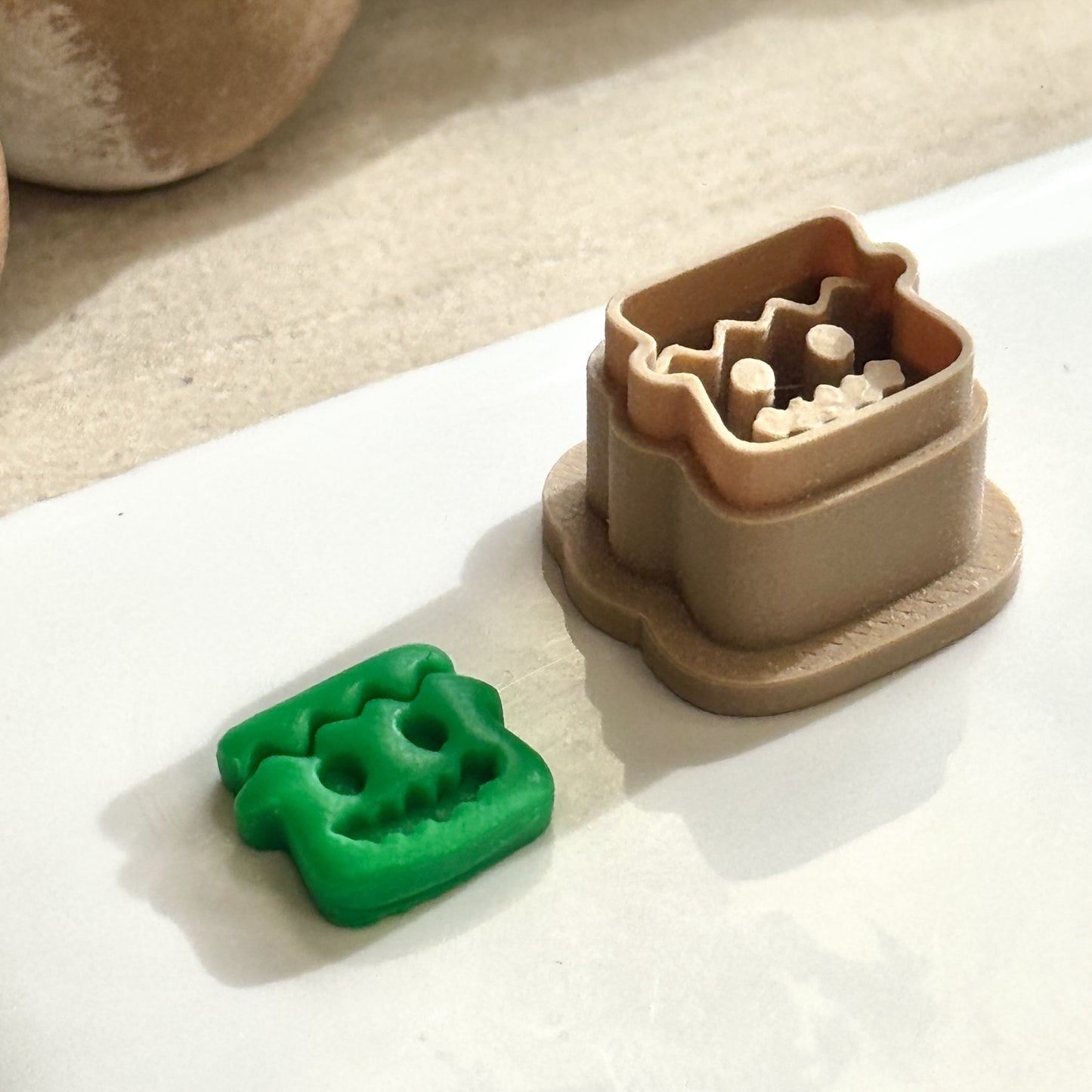 Frankenstein Head Stud Polymer Clay Cutter