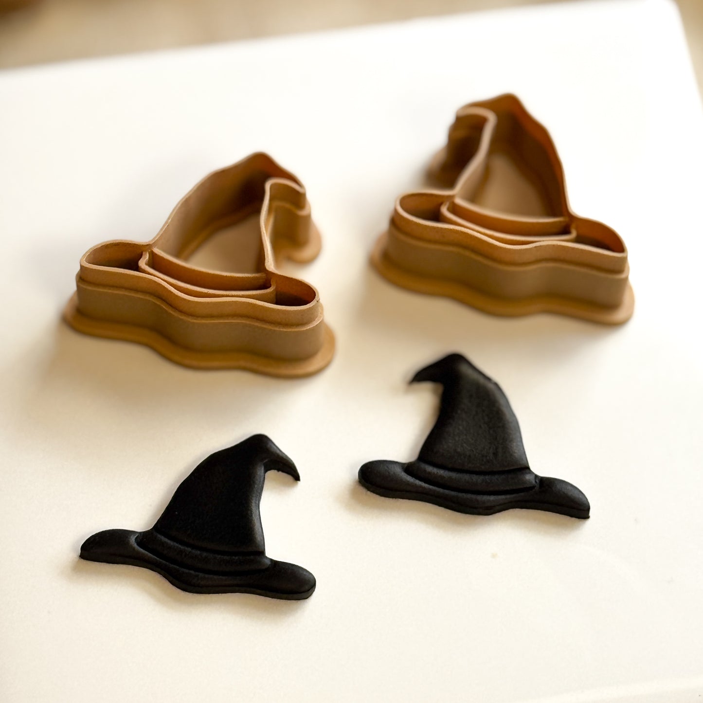 Witch Hat Polymer Clay cutter (set of 2)
