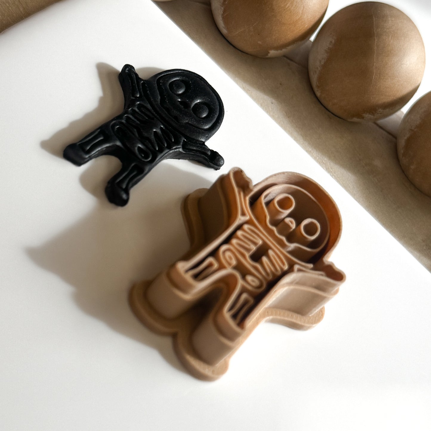 Skeleton Boy Costume Polymer Clay Cutter