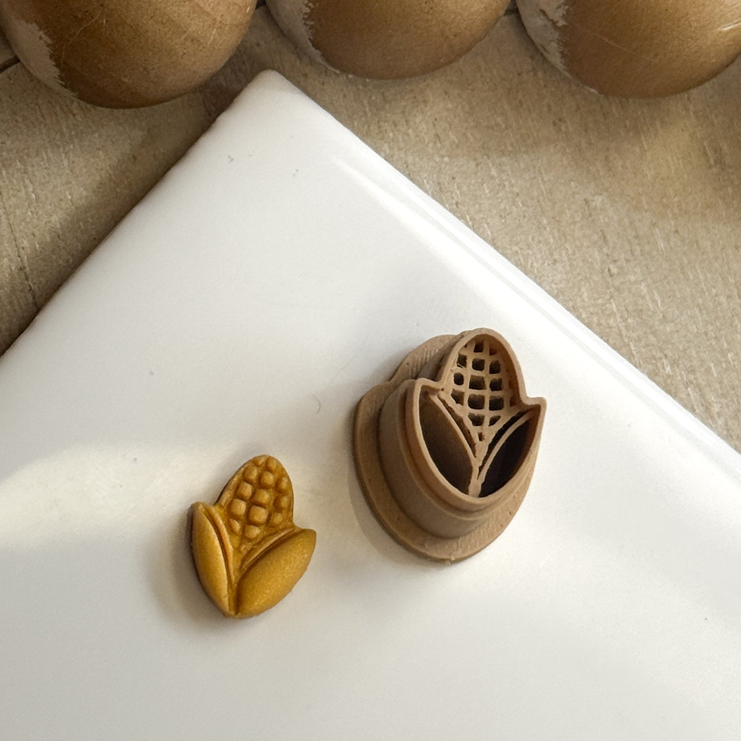 Corn on the Cobb Polymer Clay Stud Cutter