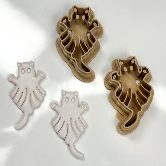 Cat Ghost Polymer Clay Cutters