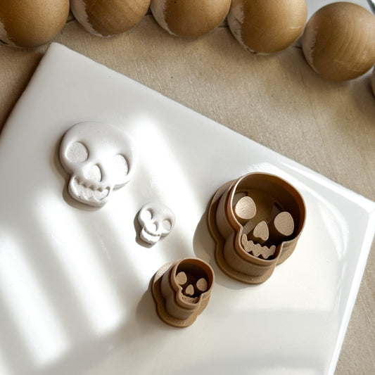 Skull Head Polymer Clay Cutter