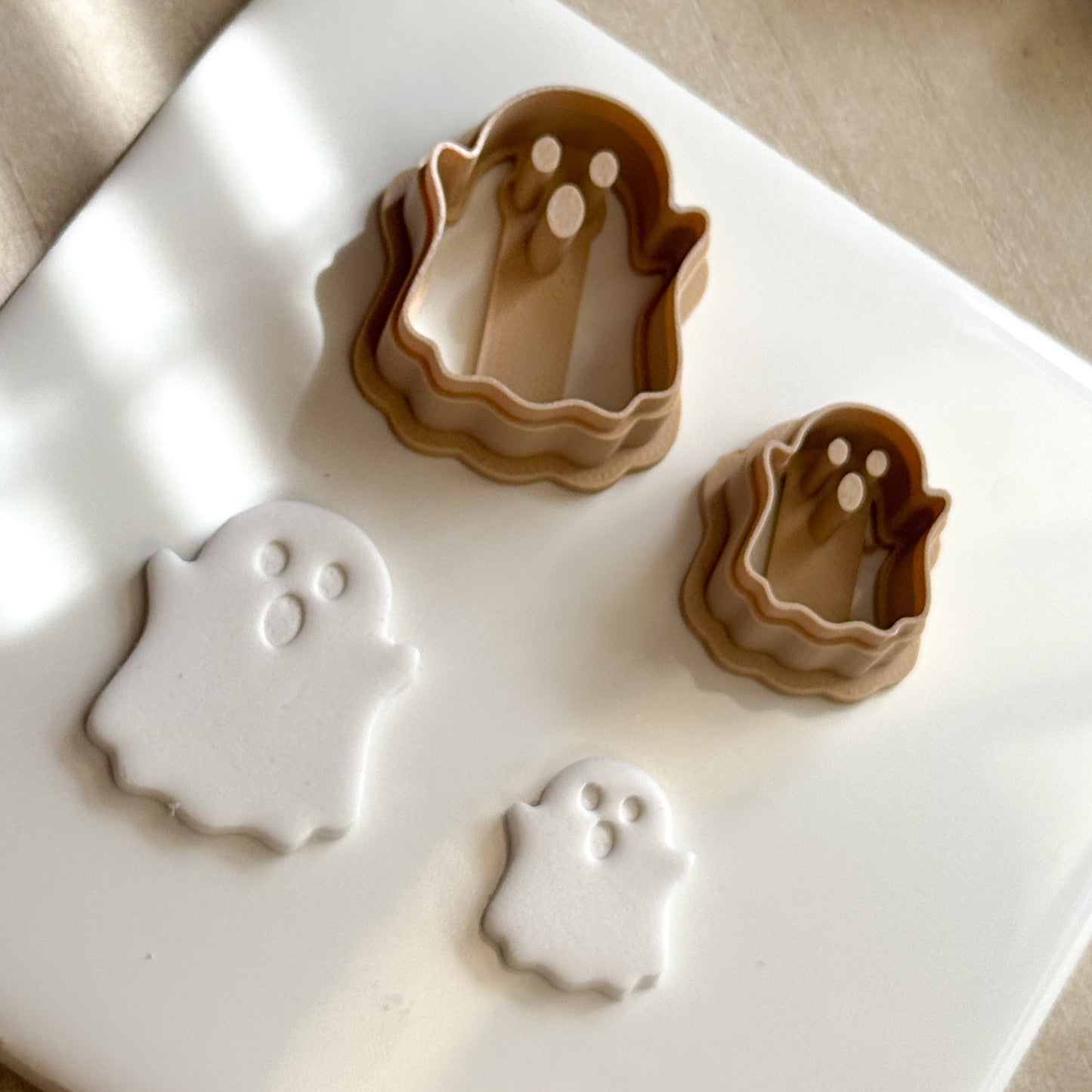 Simple Ghost Polymer Clay Cutter