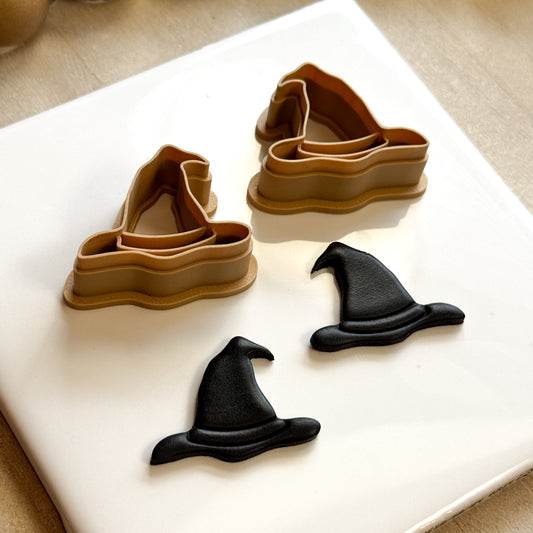 Witch Hat Polymer Clay cutter (set of 2)