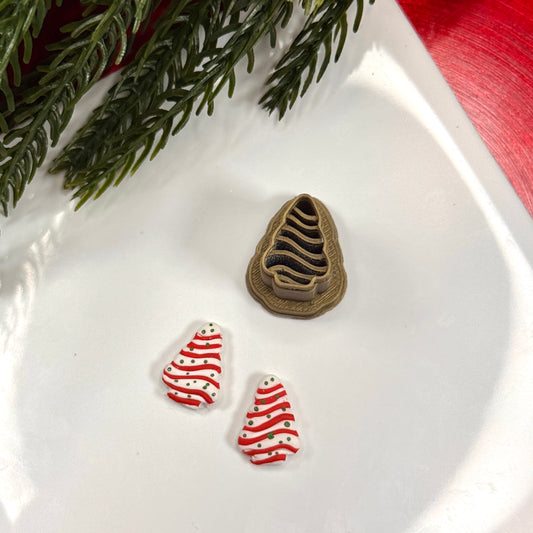 Christmas Little Deb tree polymer clay cutter