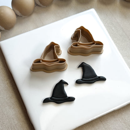 Witch Hat Polymer Clay cutter (set of 2)