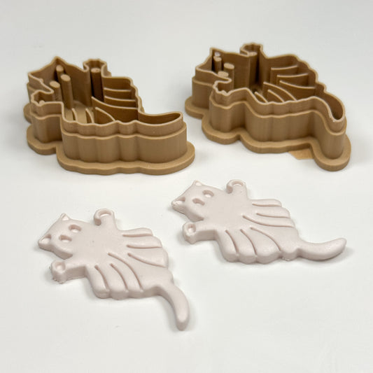 Cat Ghost Polymer Clay Cutters