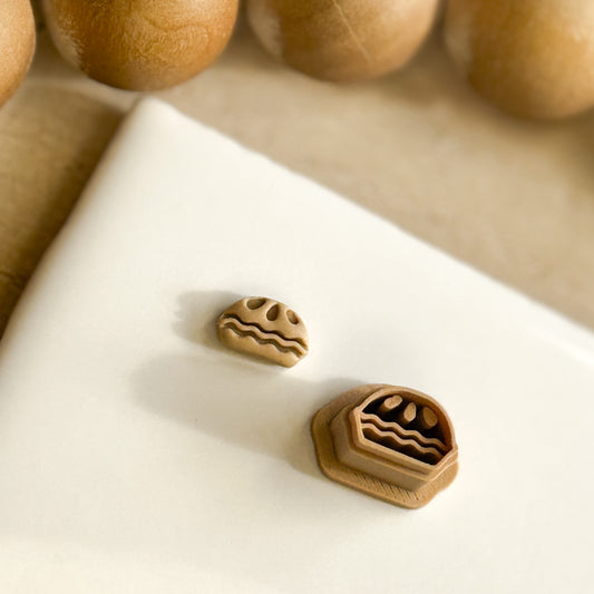Pumpkin Pie Stud Polymer Clay Earrings