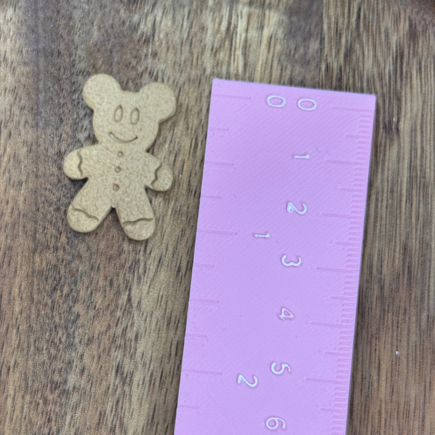 Christmas ginger bread magical mouse polymer clay cutter