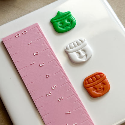 Boo Buckets Halloween Polymer clay Cutters (set of 3)