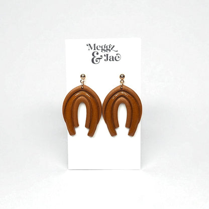 “Audrina” Rust shimmer decorative arch with resin dangles
