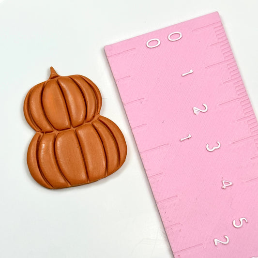 2 Stacked Pumpkins Polymer Clay Cutter