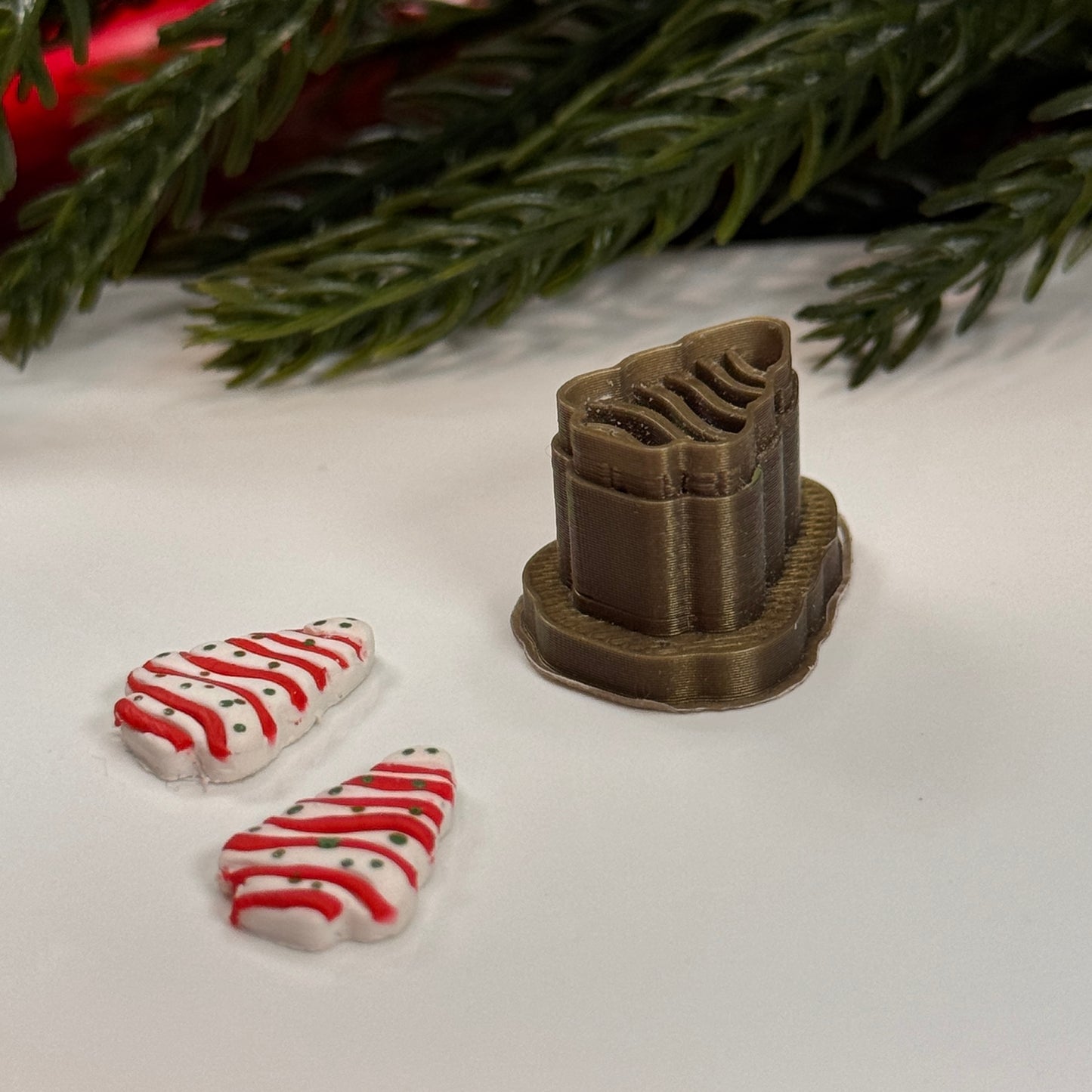 Christmas Little Deb tree polymer clay cutter